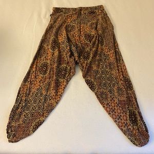 Buddha pants mandala savannah cotton harem pant purple neutral medium